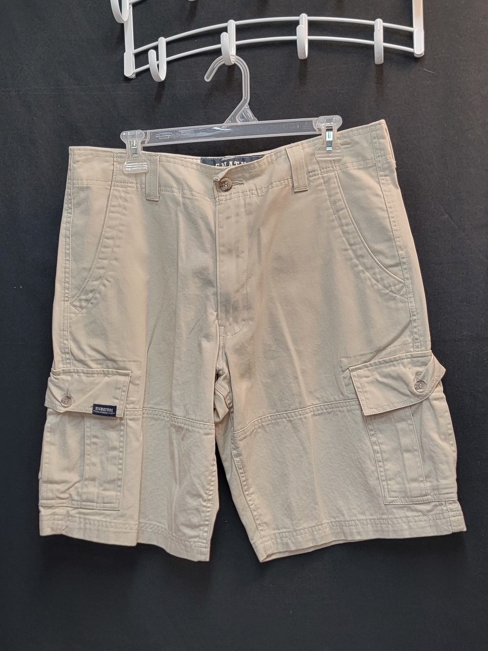 Signature by Levi Strauss Khaki Cargo Shorts